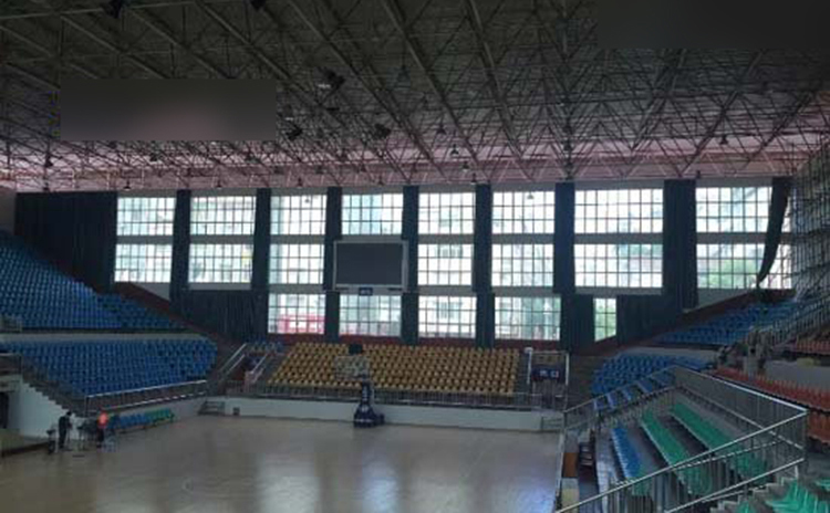 廣西梧州體育館吸音板工程
