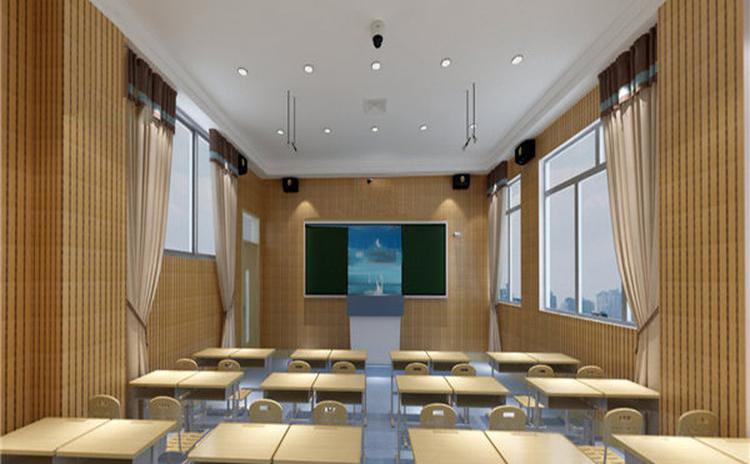 河南南陽學校多媒體教室槽木吸音板聲學工程 河南南陽學校多媒體教室槽木吸音板聲學工程