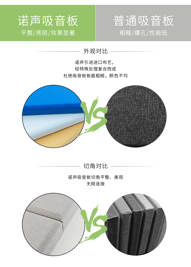 布藝軟包吸音板對(duì)比 布藝軟包吸音板對(duì)比